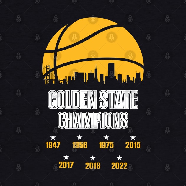 Golden 2022 Basketball for men women warriors by Genie Designs